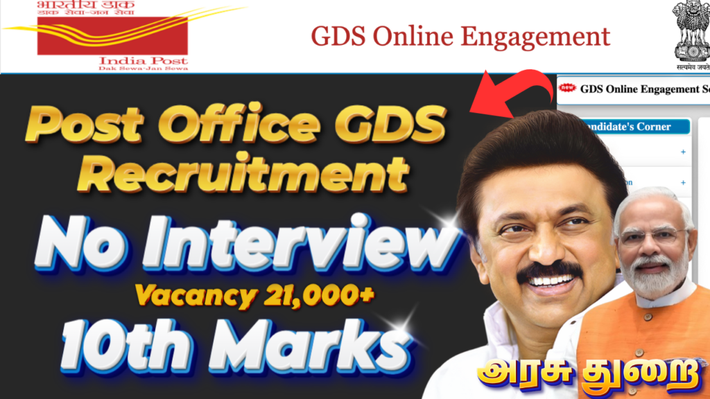 Post Office GDS Recruitment 2026, Gramin Dak Sevak Jobs, India Post GDS 2026, Postal Jobs India, BPM ABPM Dak Sevak, 10th Pass Govt Jobs, TN Velai Vaaipu Jobs