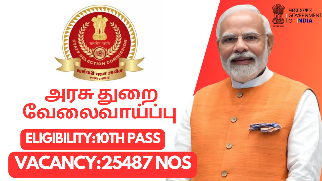 SSC GD Constable 2025, SSC GD Recruitment 2025, GD Constable Apply Online, SSC Jobs 2025, Defence Jobs 2025, 10th Pass Jobs 2025, TN Velai Vaaipu Jobs, Police Jobs India