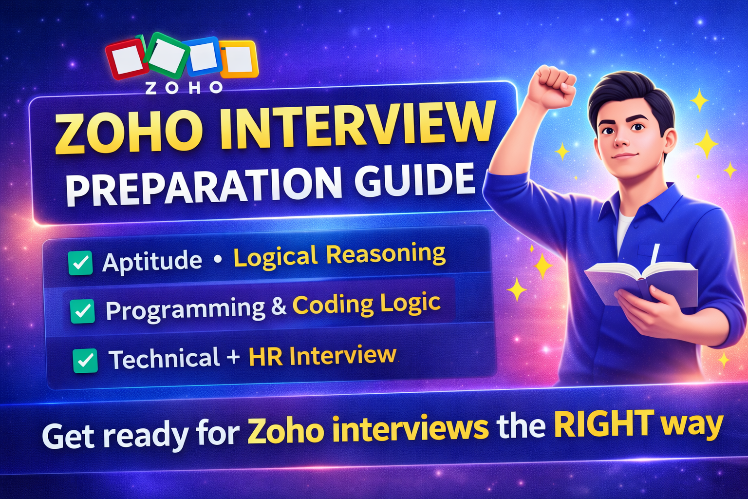 oho interview process 2026, zoho interview questions, zoho aptitude questions, zoho logical reasoning, zoho coding questions, zoho technical interview, zoho hr interview questions, zoho interview preparation for freshers, tn velaivaaipu zoho guide
